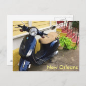 Cute Scooter in New Orleans Marigny Briefkaart (Voorkant / Achterkant)