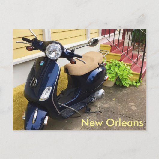 Cute Scooter in New Orleans Marigny Briefkaart (Voorkant)
