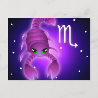 Cute Scorpio Zodiac Briefkaart