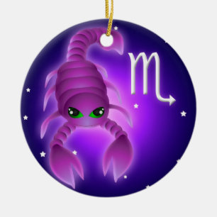 Cute Scorpio Zodiac Keramisch Ornament