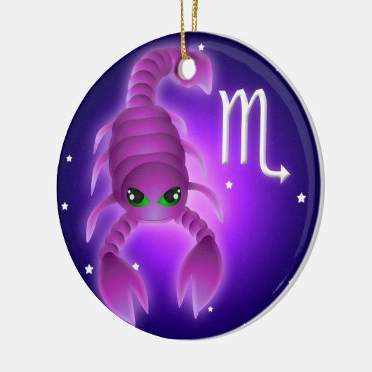Cute Scorpio Zodiac Keramisch Ornament (Links)