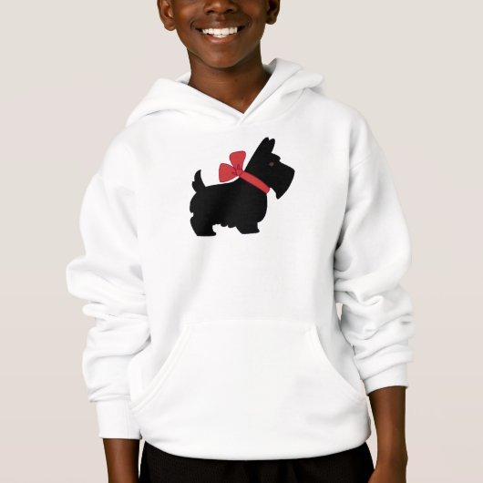 CUTE SCOTTIE DOG HOODIE (Voorkant)