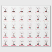 Cute Scottie Dogs Robins Kerstmis Cadeaupapier (Vlak)