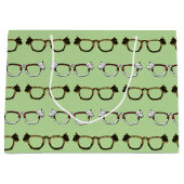 Cute Scottie Eyeglasses Patroon Groot Cadeauzakje (Voorkant)