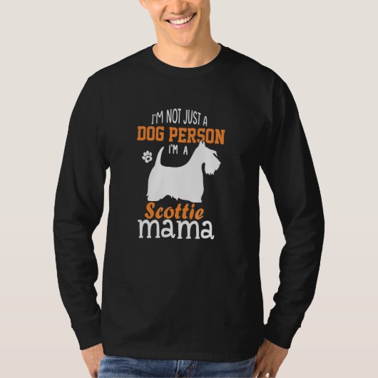 Cute Scottie mama Scottie Mama Dog Moederdag T-shirt (Voorkant)
