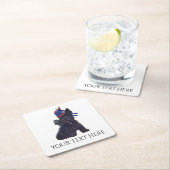 Cute Scottie Personalize Kartonnen Onderzetters (Insitu)