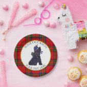 Cute Scottie Personalize Papieren Bordje (Feest)