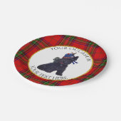 Cute Scottie Personalize Papieren Bordje (Gekanteld)