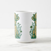 Cute Scottish Highland Cow & Wildflowers Koffiemok (Center)