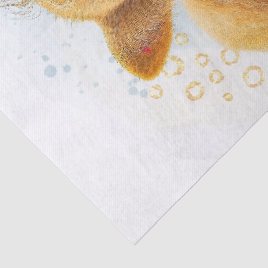 Cute Scottish Highlander Koe Tissuepapier (Detail)