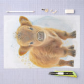 Cute Scottish Highlander Koe Tissuepapier (Craft)