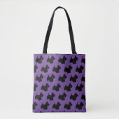 Cute Scottish Terrier Hondenras Pattern Canvas tas (Voorkant)