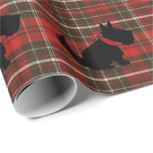 Cute Scotty Dog & Red Tartan Cadeaupapier (Rol Hoek)