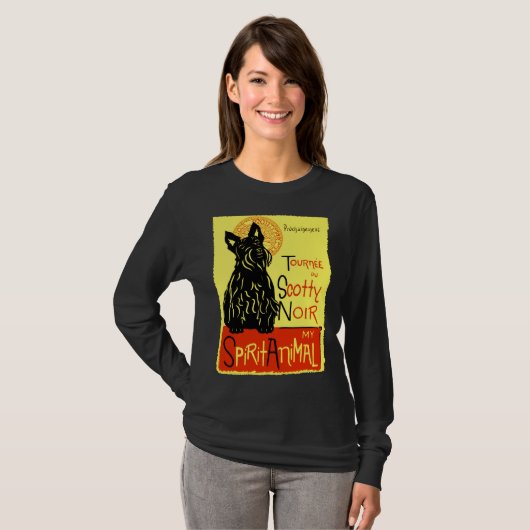 Cute Scotty Highland Scottish Terrier Dog Scottie T-shirt (Voorkant volledig)