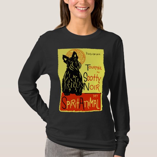 Cute Scotty Highland Scottish Terrier Dog Scottie T-shirt (Voorkant)