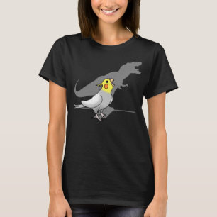 Cute Screaming Parrot Birb Memes Funny T-Rex Cocka T-shirt