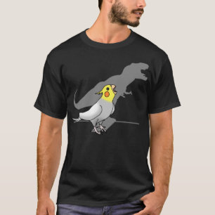 Cute Screaming Parrot Birb Memes Funny T-Rex Cocka T-shirt