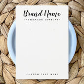 Cute script aangepaste kleur logo oorenkaart displ visitekaartje