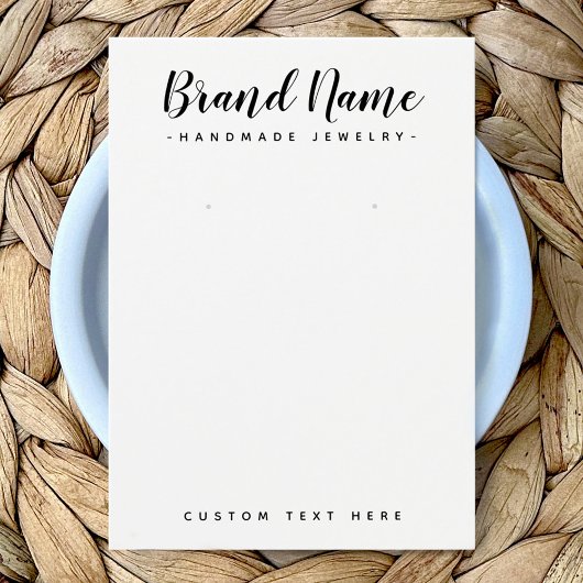 Cute script aangepaste kleur logo oorenkaart displ visitekaartje