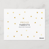 Cute Script Baby Geboorte Aankondiging Briefkaart (Achterkant)