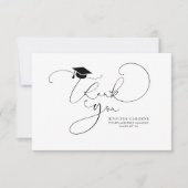 Cute Script Calligraphy Afstuderen Dankuwel (Voorkant)