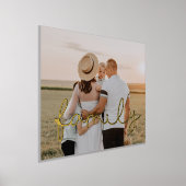 Cute script Family afbeelding gold text bedekking Folie Afdrukken (Laagn)