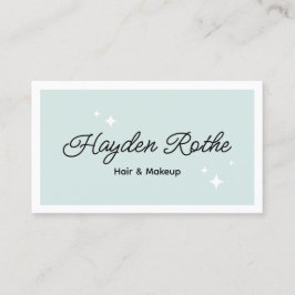 Cute Script Hair and Beauty Salon Visitekaartje