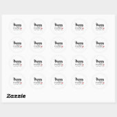 Cute Script Happy Mail Alleen voor Jou met Hart Ronde Sticker (Vel)