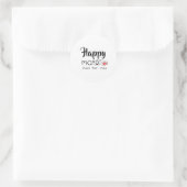 Cute Script Happy Mail Alleen voor Jou met Hart Ronde Sticker (Tas)
