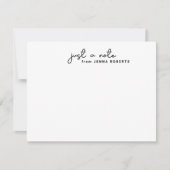 Cute Script is alleen een briefkaart voor zwart en (Voorkant)