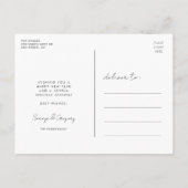 Cute script Merry kerstfoto Briefkaart (Achterkant)