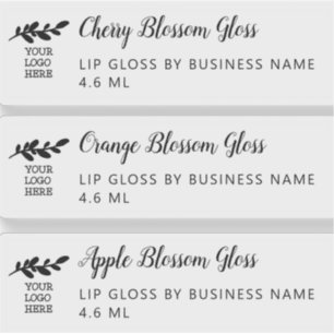 Cute Script met Logo Clean Lip Gloss Makeup Sticker