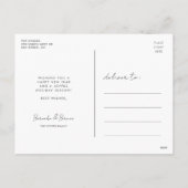 Cute script Peace Love Joy Feestdagenkaart (Achterkant)