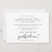 Cute script zal je mijn Godfather-kaart zijn. Kaart (Voorkant)