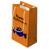 Cute Scruffy Halloween Spider Gift Bag Klein Cadeauzakje (Achterkant Gekanteld)
