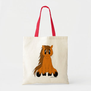 Cute Scruffy Pony Canvas tas