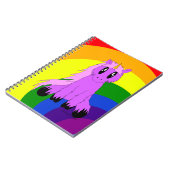 Cute Scruffy Unicorn-laptop Notitieboek (Linkerzijde)