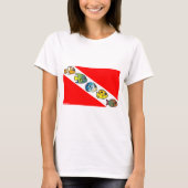 Cute Scubadorable Dive Flag T-shirt (Voorkant)