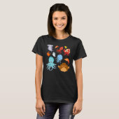 Cute Sea Animals Ocean Creatures Clownfish T-shirt (Voorkant volledig)