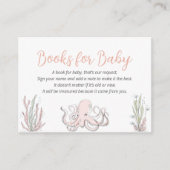Cute Sea Coastal Baby Shower Books for Baby Informatiekaartje (Voorkant)