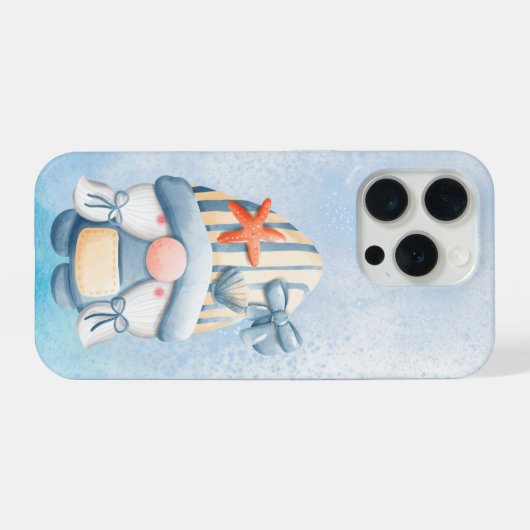Cute Sea Gnome Phone Case iPhone Hoesje (Achterkant horizontaal)