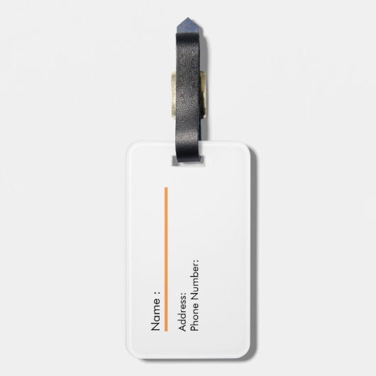 Cute sea otter bagagelabel (Achterkant verticaal)