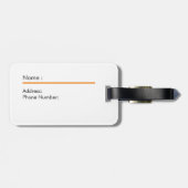 Cute sea otter bagagelabel (Achterkant horizontaal)