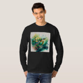 Cute Sea Turtle Paint Splatter Illustration Colorf T-shirt (Voorkant volledig)
