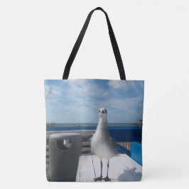 Cute Seagull Afbeelding Beach Print Tote Bag
