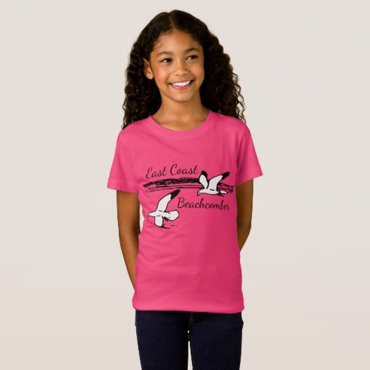 Cute Seagull Beach East Coast Beachcomber t shirt (Voorkant volledig)