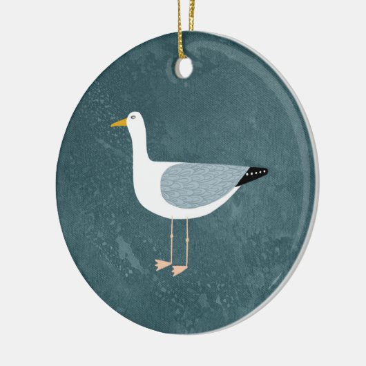 Cute Seagull Keramisch Ornament (Links)