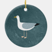Cute Seagull Keramisch Ornament (Achterkant)