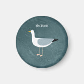 Cute Seagull Name Magneet (Voorkant)