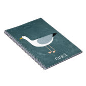 Cute Seagull Name Notitieboek (Rechterzijde)